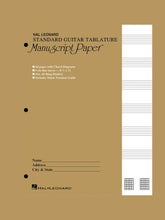 Hal Leonard Guitar Tablature Manuscript